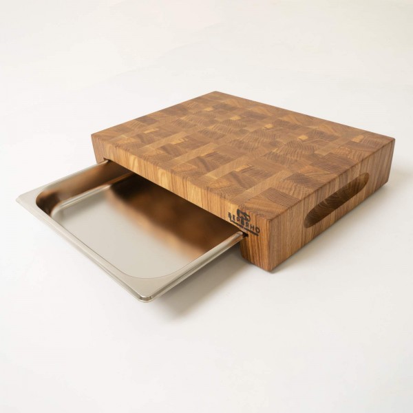 Торцевая разделочная доска с гастроёмкостью